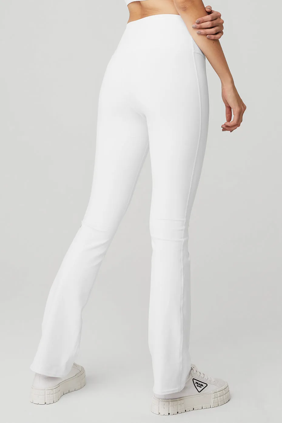 Airbrush High-Waist 7/8 Bootcut Legging - White