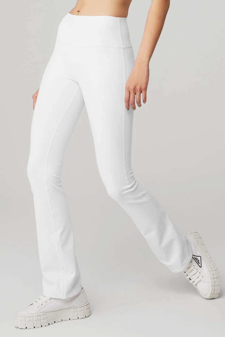 Airbrush High-Waist 7/8 Bootcut Legging - White