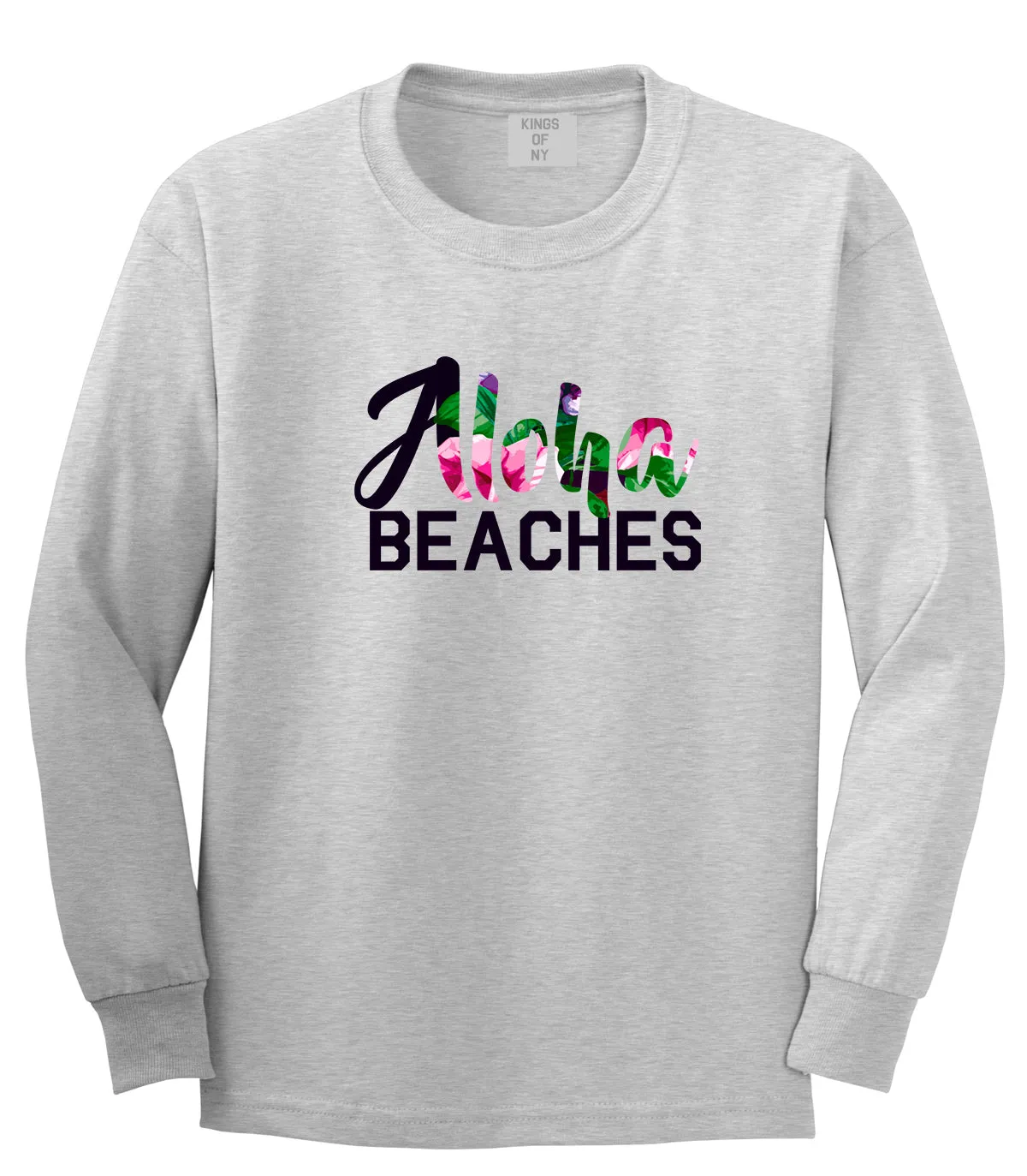 Aloha Beaches Mens Long Sleeve T-Shirt