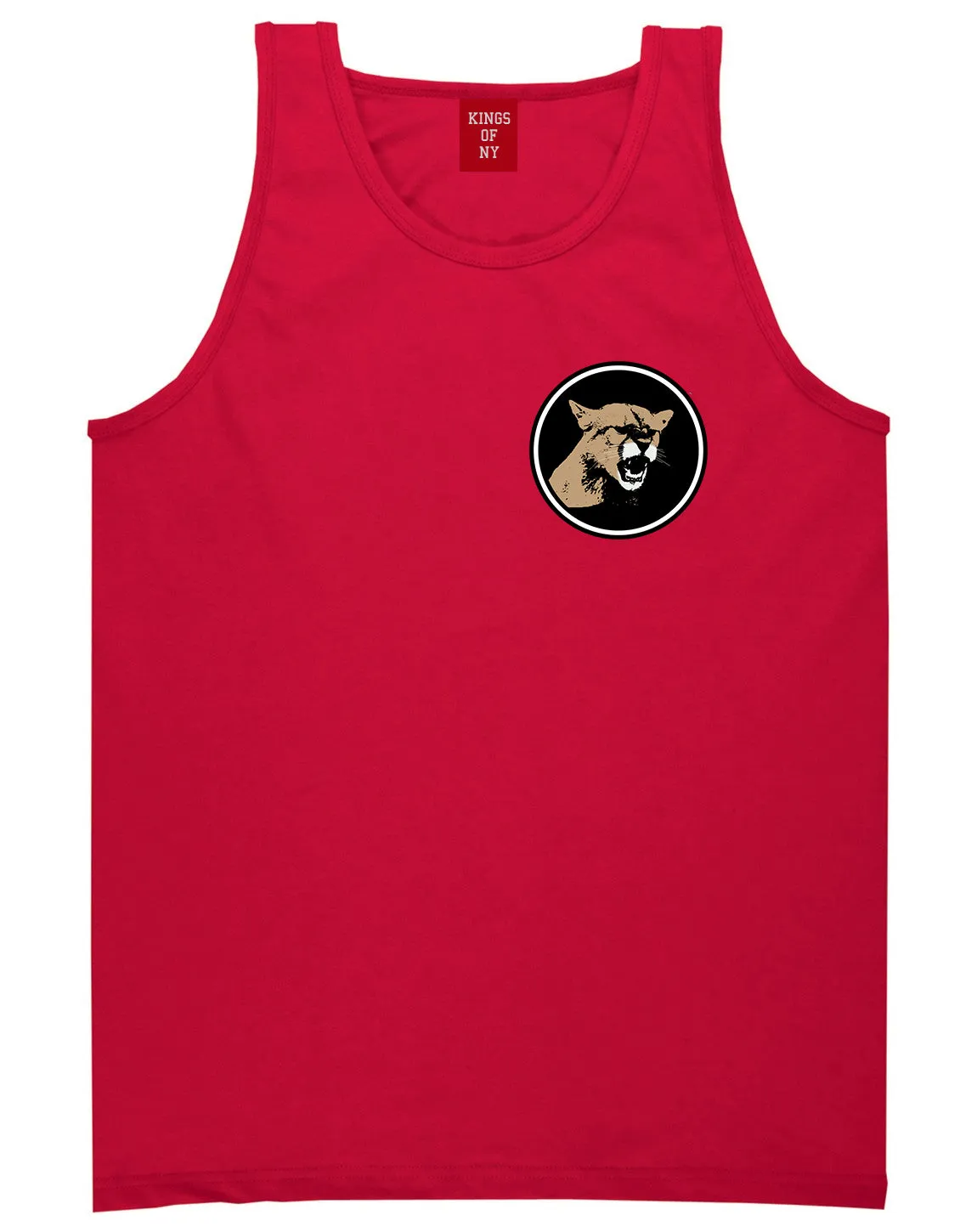 Angry Cougar Chest Mens Tank Top Shirt