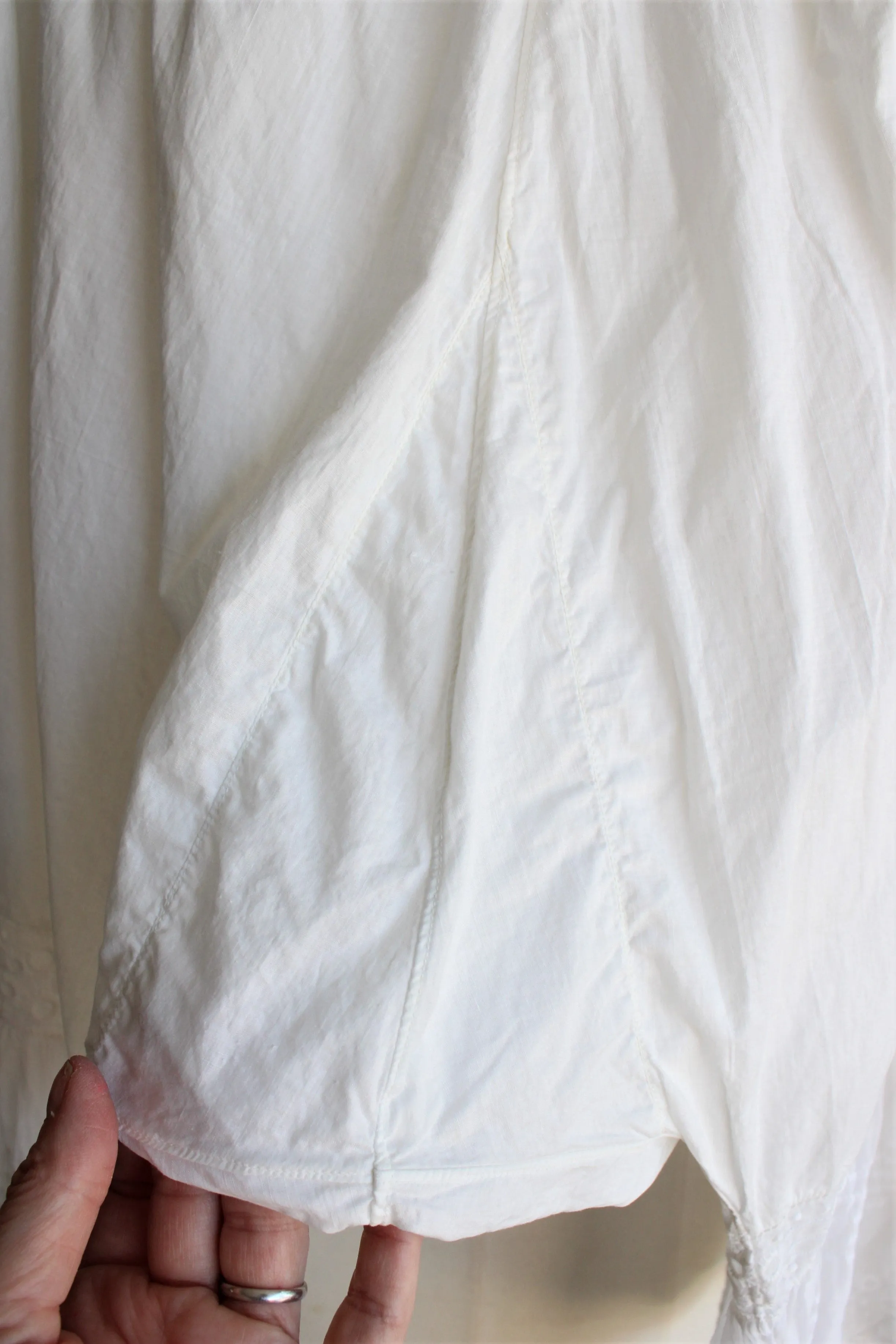 Antique Victorian White Cotton Bloomers