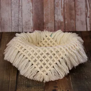 Babymoon Petal Layer Blanket Basket Filler | Baby Photography Props| Off White