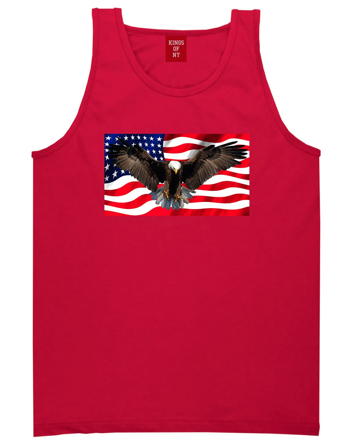 Bald Eagle American Flag Mens Tank Top Shirt