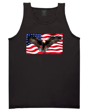 Bald Eagle American Flag Mens Tank Top Shirt