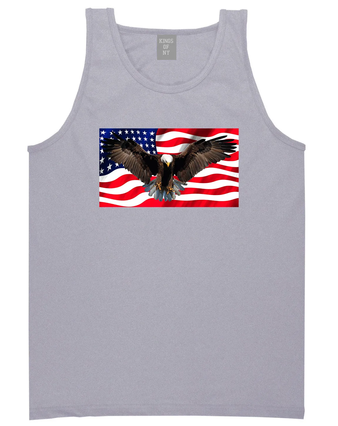 Bald Eagle American Flag Mens Tank Top Shirt