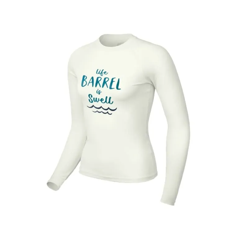 Barrel Women Vibe Swell Rashguard-IVORY