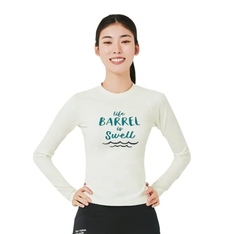 Barrel Women Vibe Swell Rashguard-IVORY