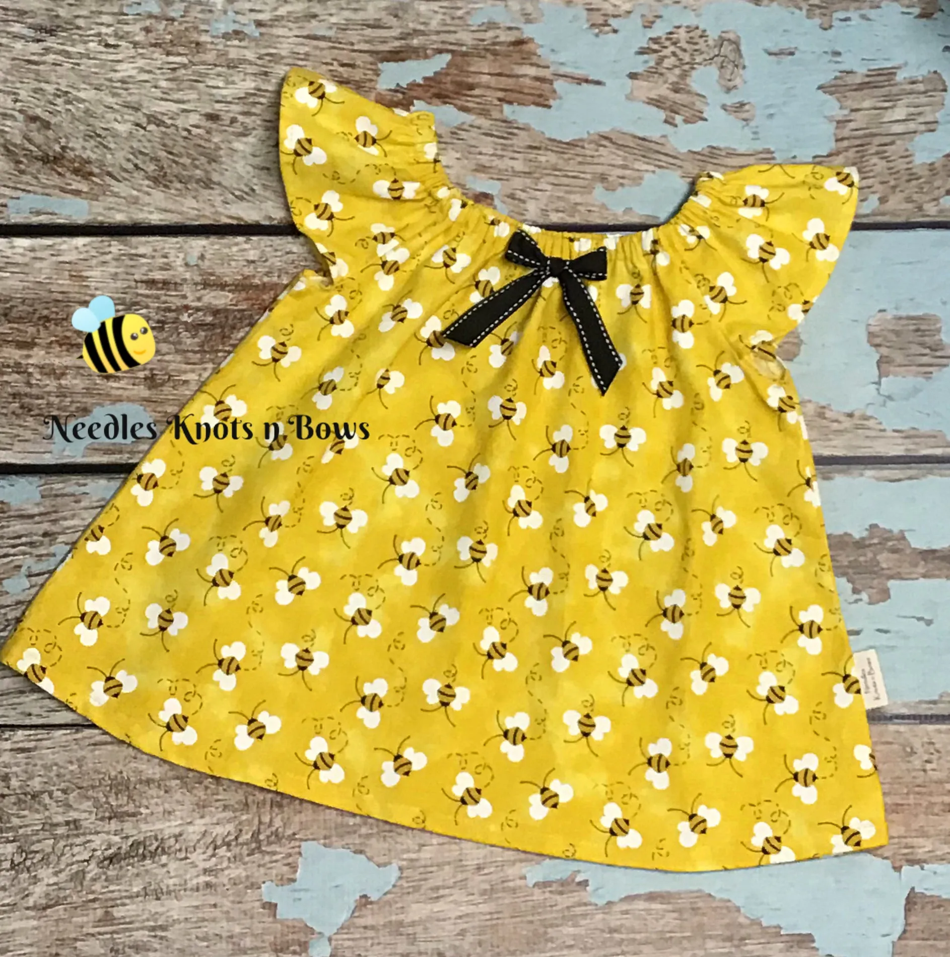 Bee Dress and Bloomer Outfit for Baby / Toddler