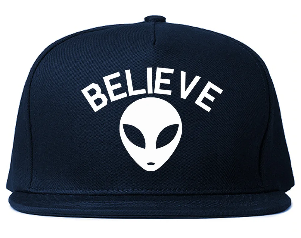 Believe Alien Mens Snapback Hat