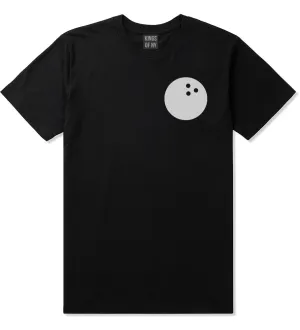 Bowling Ball Chest Mens T-Shirt