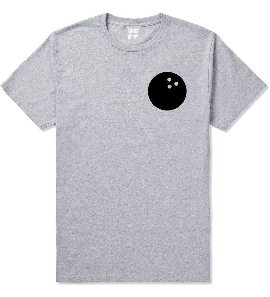 Bowling Ball Chest Mens T-Shirt