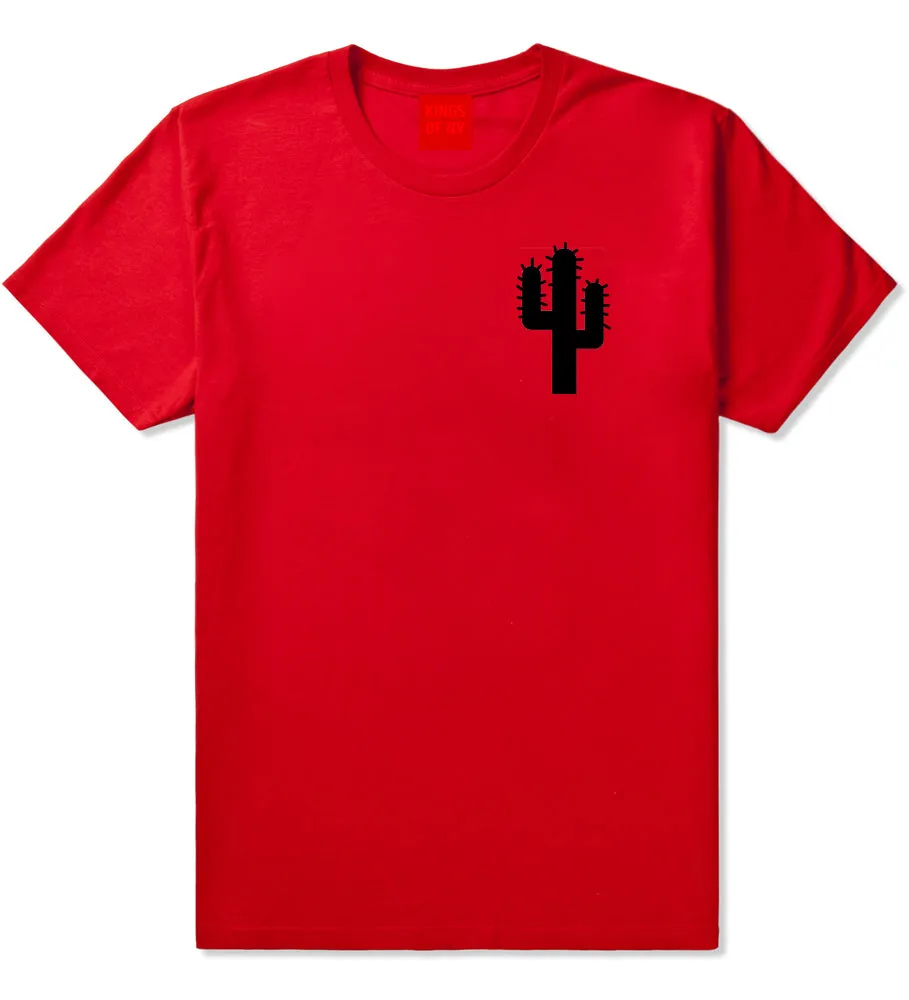 Cactus Logo Chest Mens T-Shirt