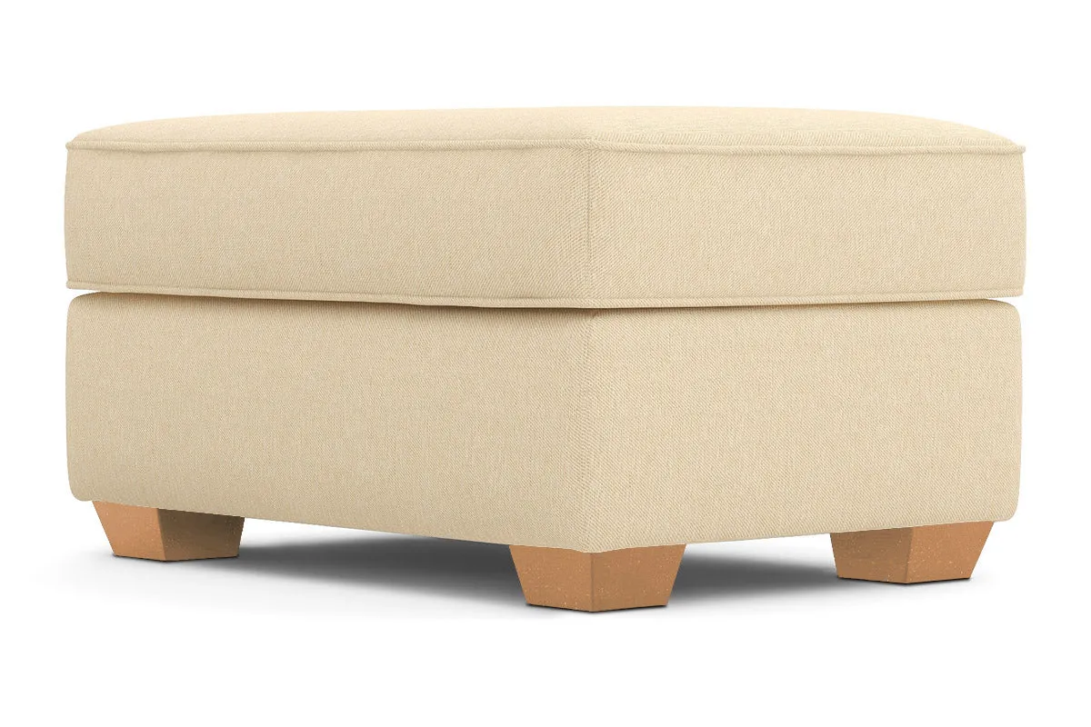 Catalina Ottoman :: Leg Finish: Natural / Size: 25x35