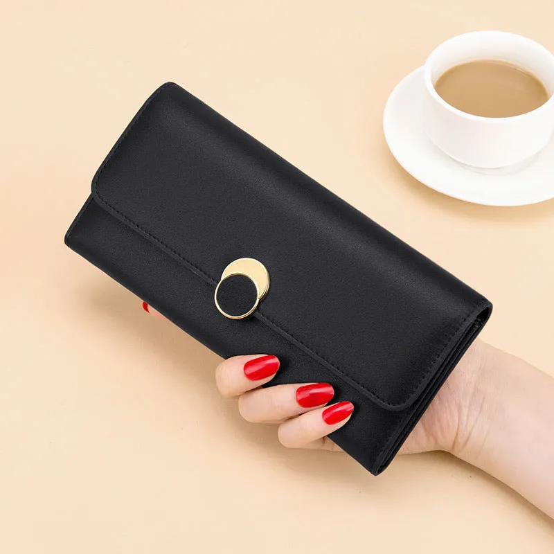 Chic Long Capacity Genuine Leather Women's Wallet