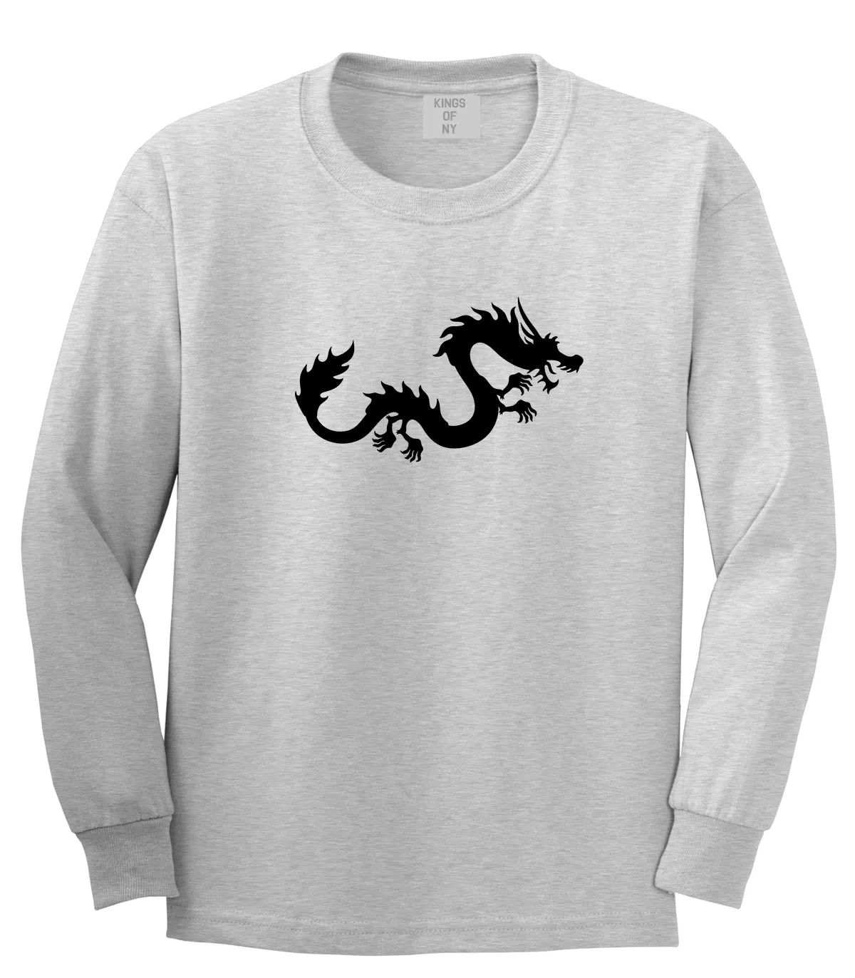 Chinese Dragon Mens Long Sleeve T-Shirt