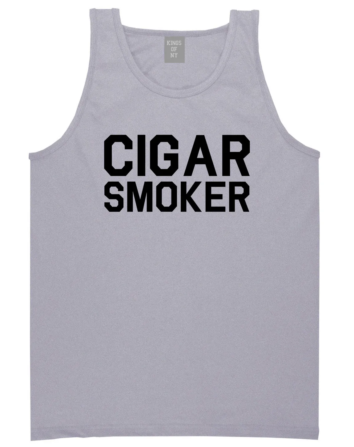 Cigar Smoker Mens Tank Top Shirt