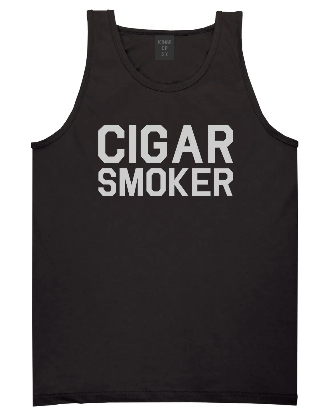 Cigar Smoker Mens Tank Top Shirt