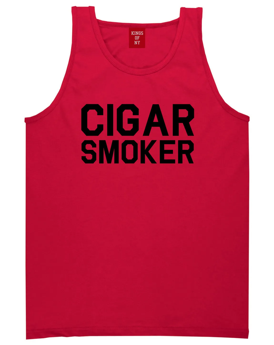 Cigar Smoker Mens Tank Top Shirt