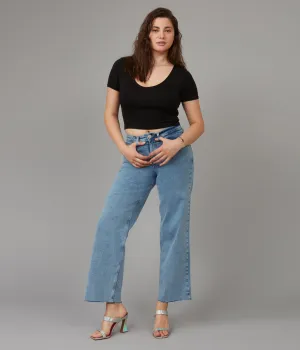 COLETTE-VIB High Rise Wide Leg Jeans 30" Inseam