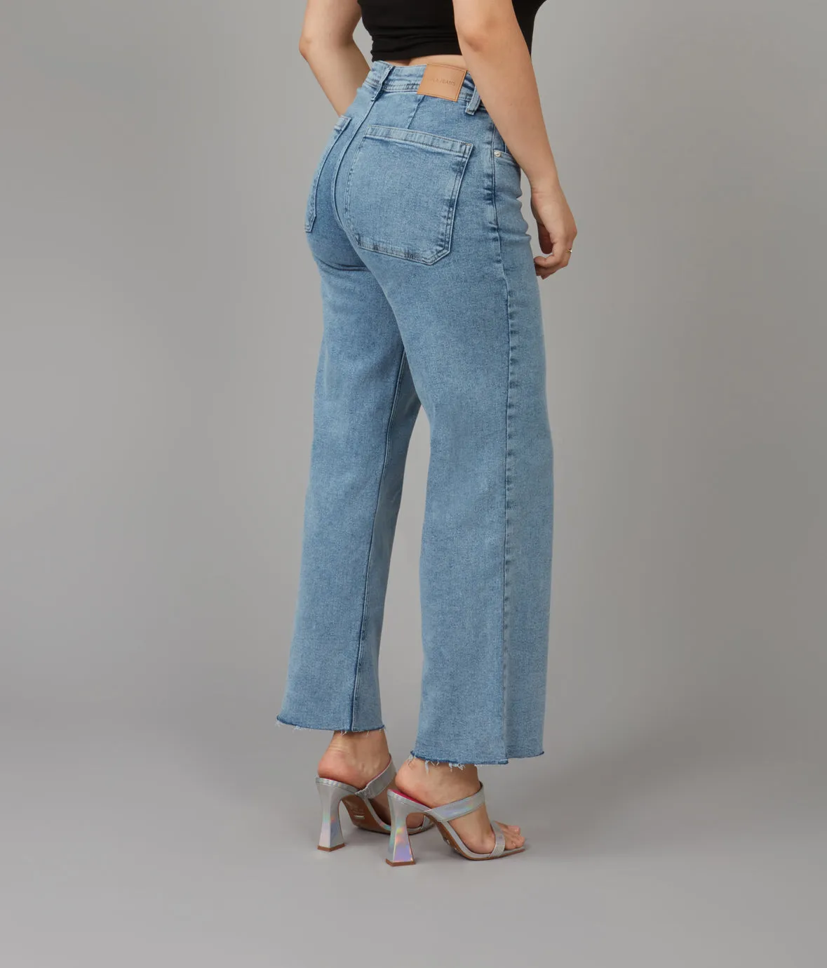 COLETTE-VIB High Rise Wide Leg Jeans 30" Inseam