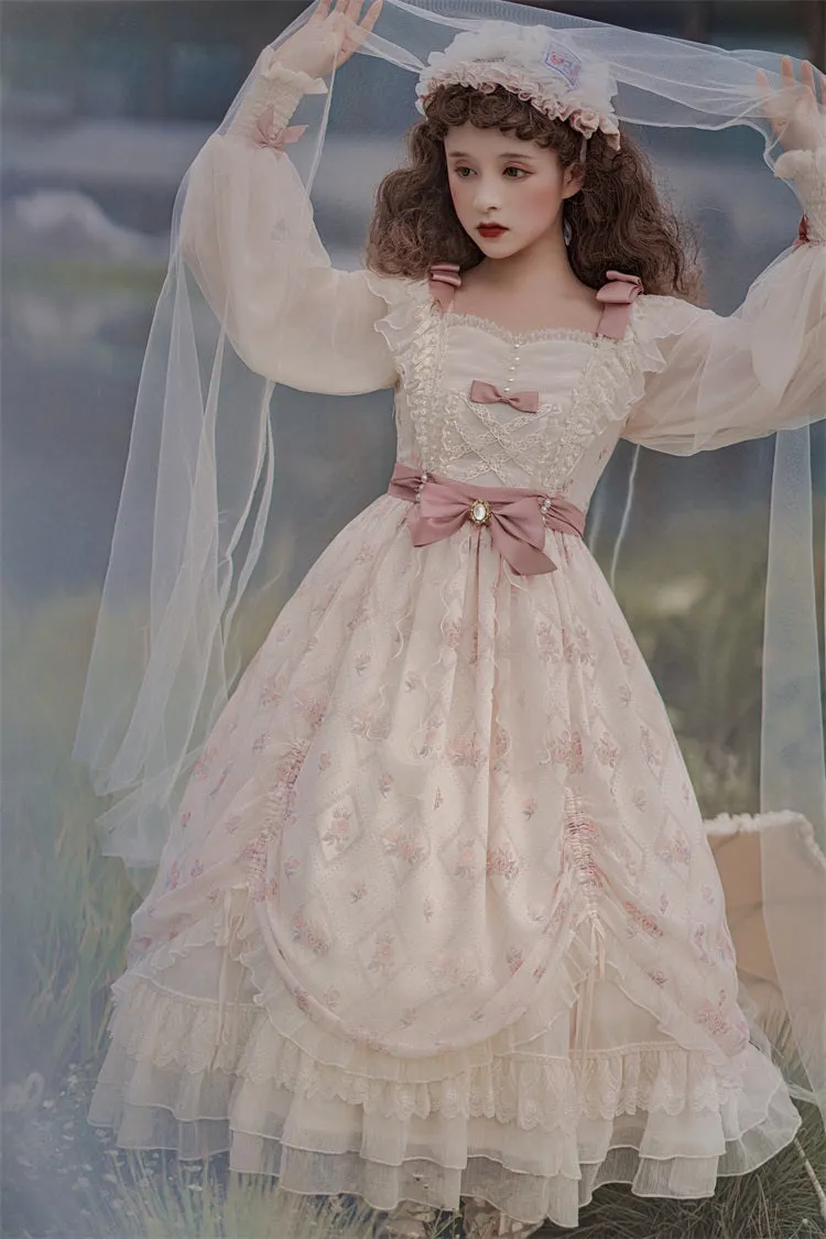 Coquette Long Sleeves Princess Dress