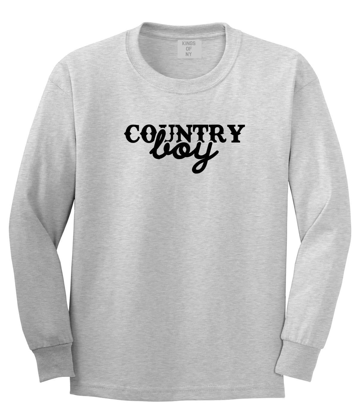 Country Boy Mens Long Sleeve T-Shirt