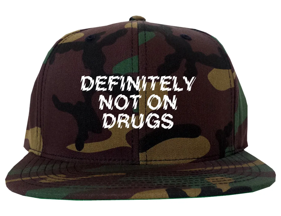 Definitely Not On Drugs Festival Mens Snapback Hat