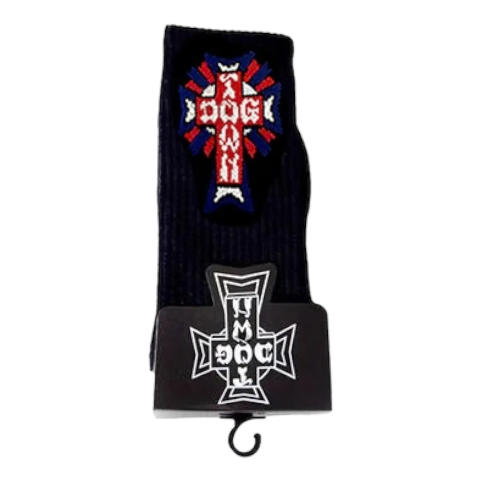 Dogtown Cross Logo Color Crew Socks Black