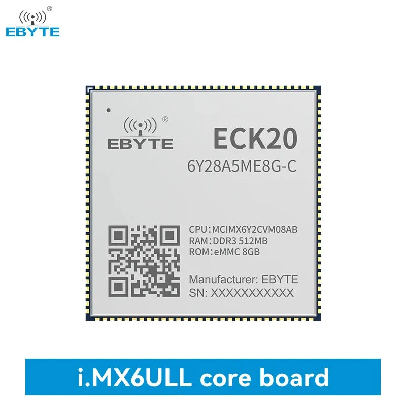 Ebyte ECK20-6Y28A5ME8G-C ARM Dual CAN Ethernet 792MHz 512MB low power MPU design Linux processor i.MX6ULL Embedded core board