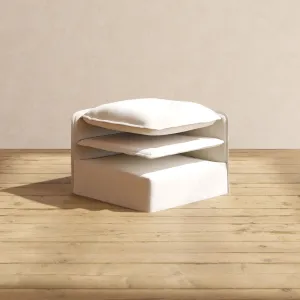 Elevate Comfort Layer Set for 2-Seater   Ottoman | Blended Weave in Flour