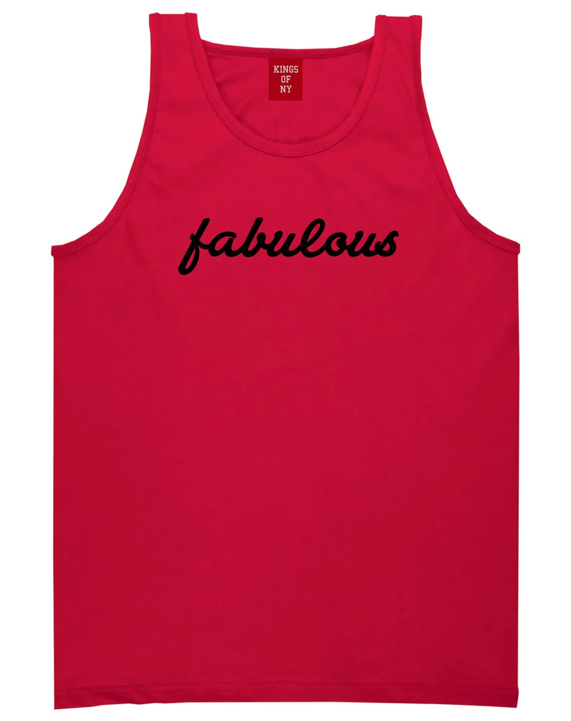 Fabulous Script Mens Tank Top Shirt