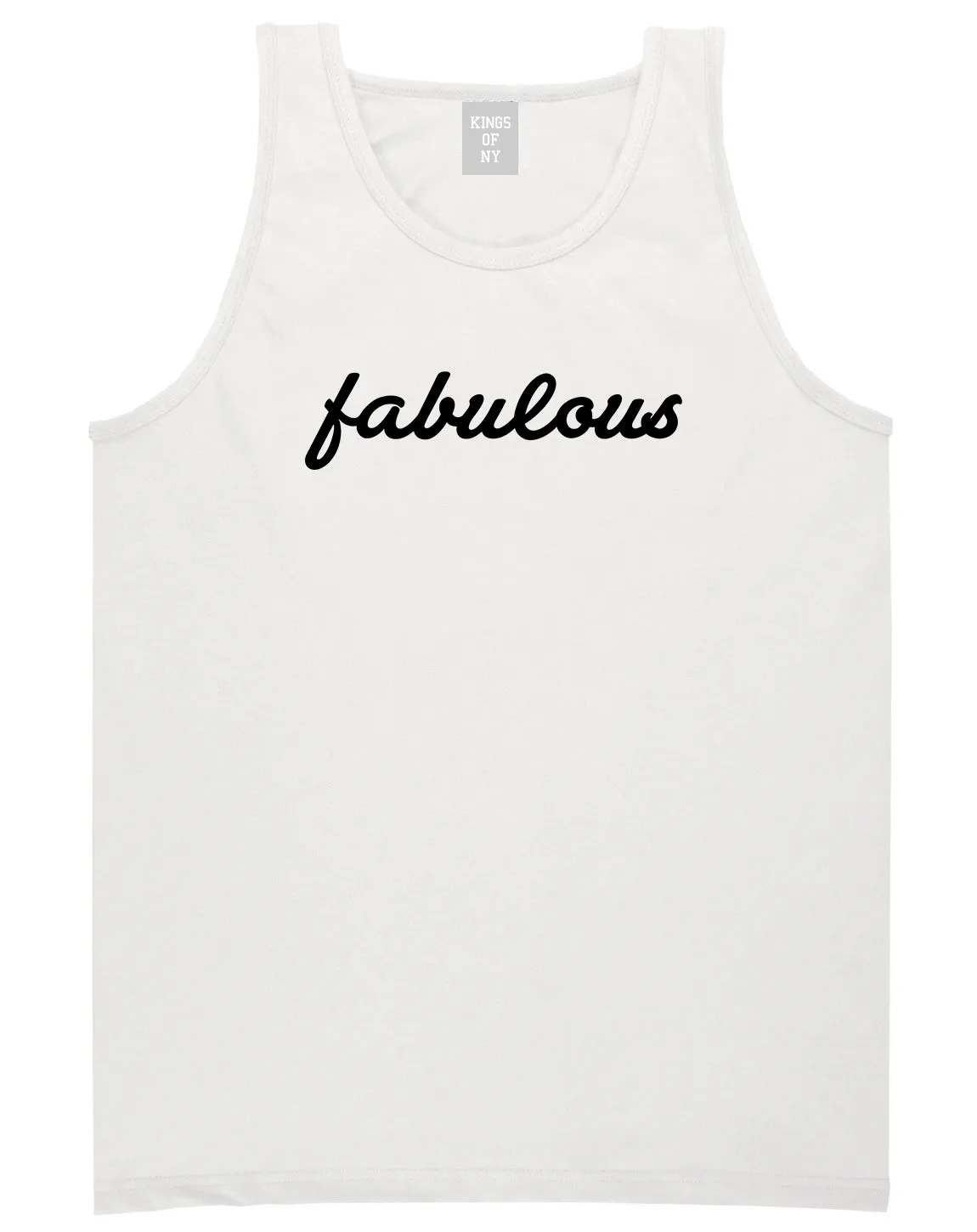 Fabulous Script Mens Tank Top Shirt