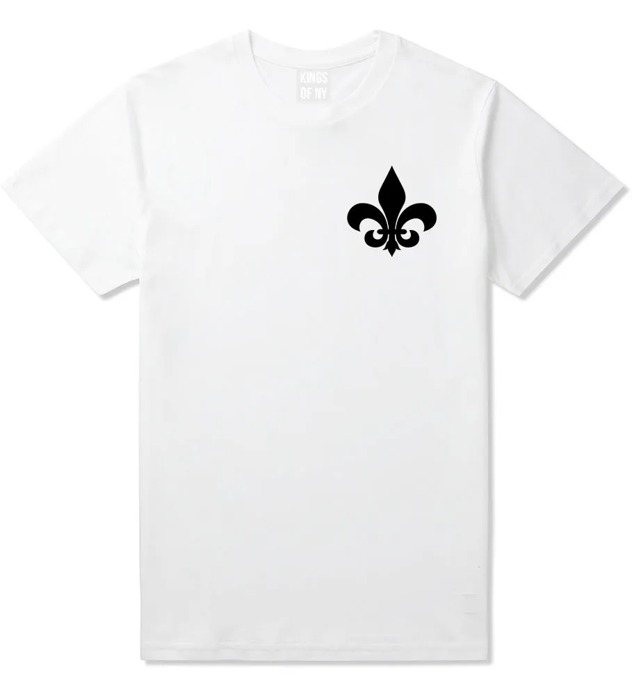 Fleur De Lis Chest Mens T-Shirt