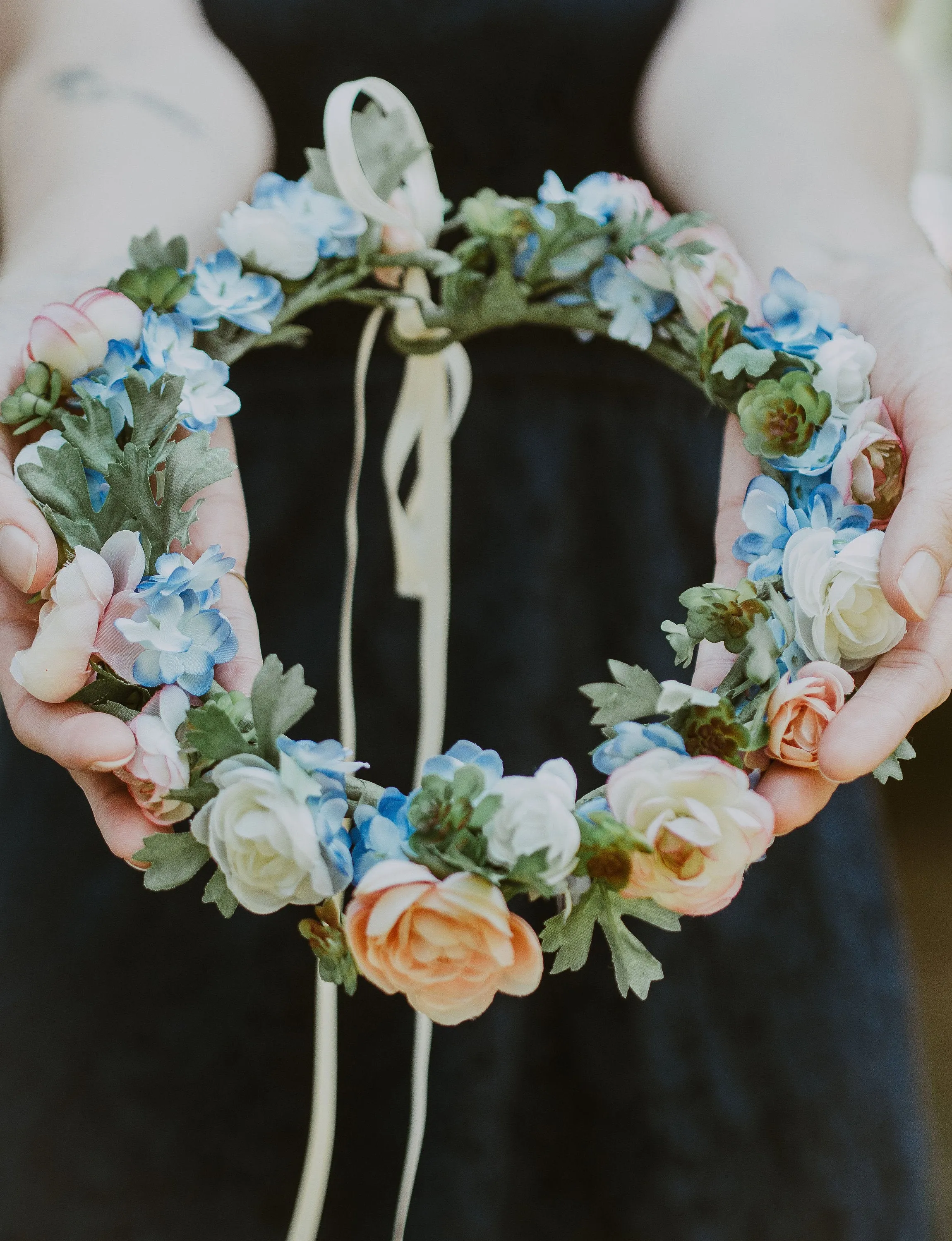 Floral Crown for Bridesmaids or Flower Girl