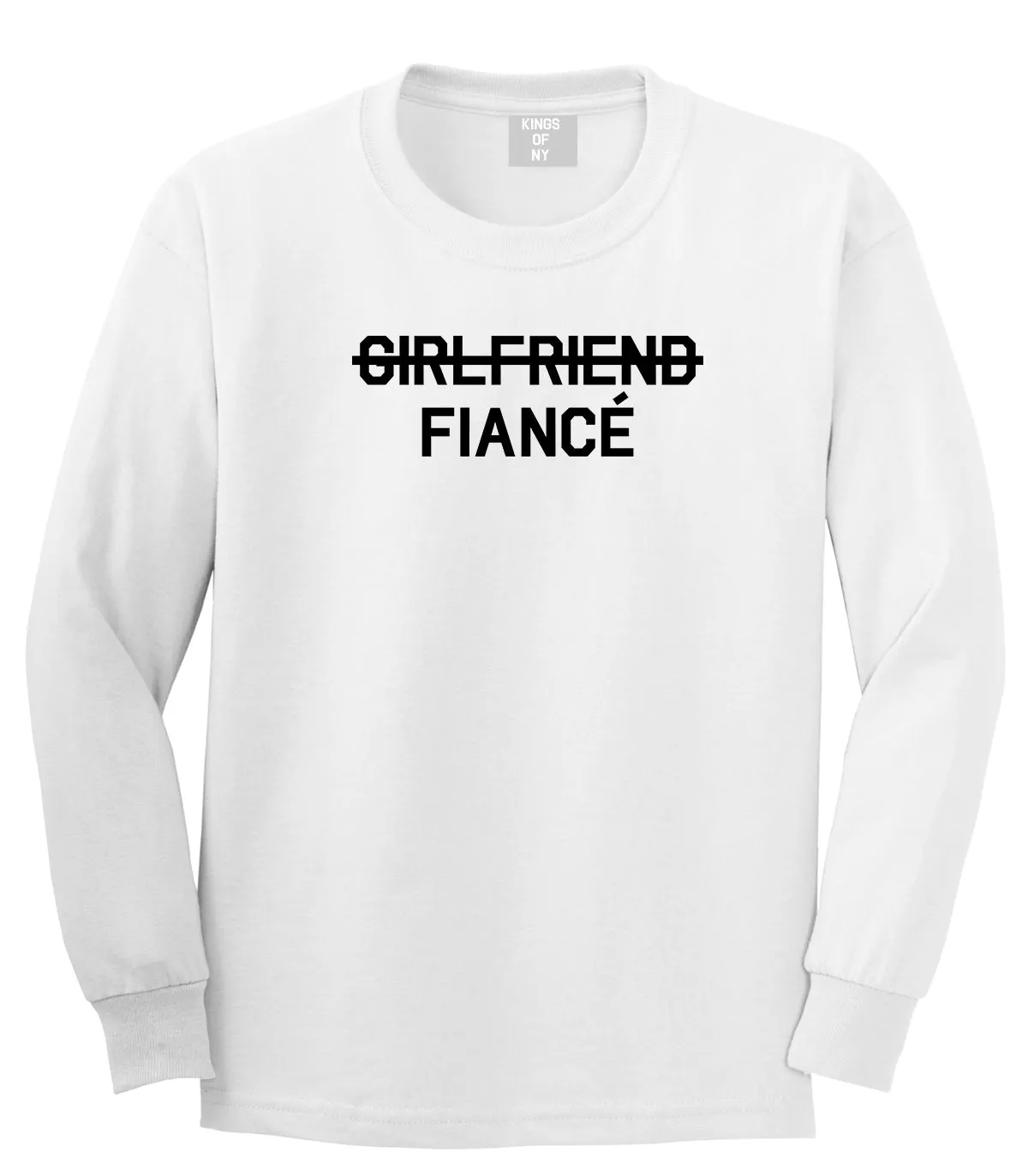 Girlfriend Fiance Engagement Mens Long Sleeve T-Shirt