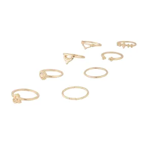 Gold Embellished Ring Pack