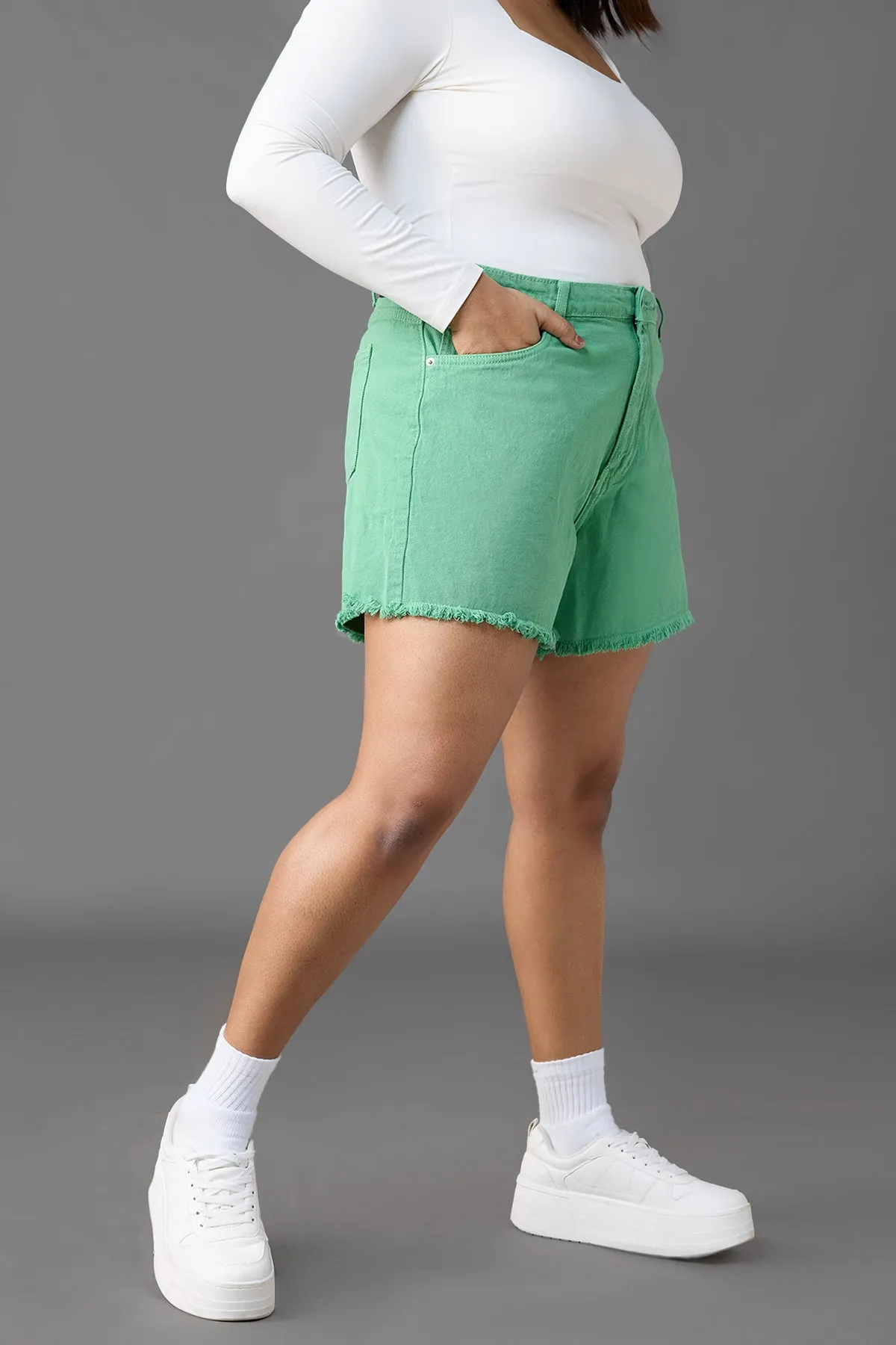 Groovy Green Shorts