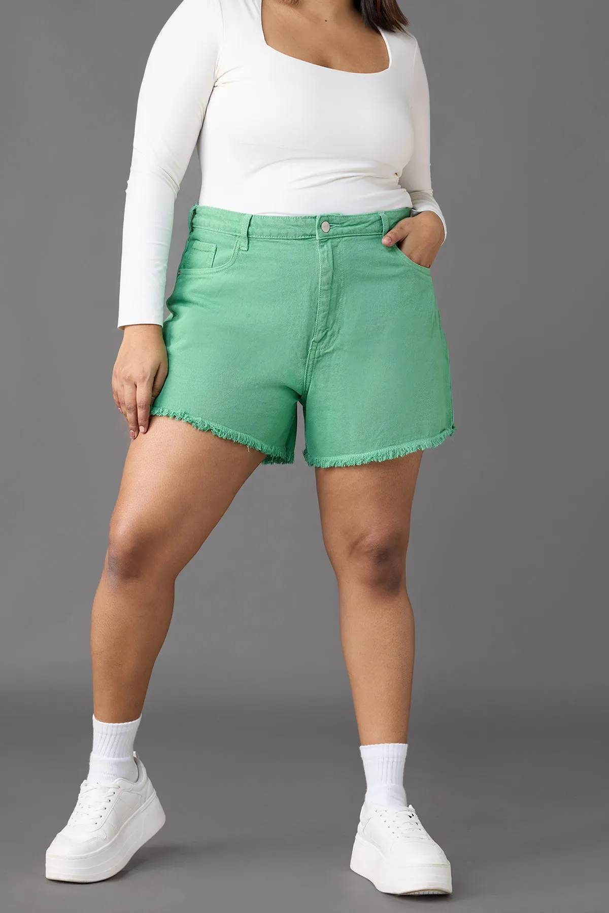 Groovy Green Shorts