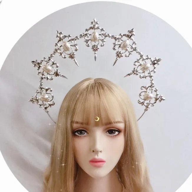 Handmade Halo Crown Gothic Lolita Halo Headpiece