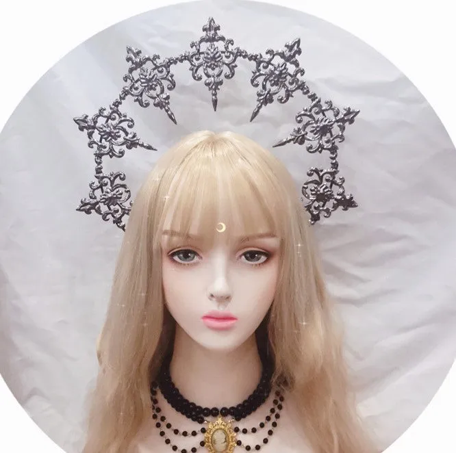 Handmade Halo Crown Gothic Lolita Halo Headpiece