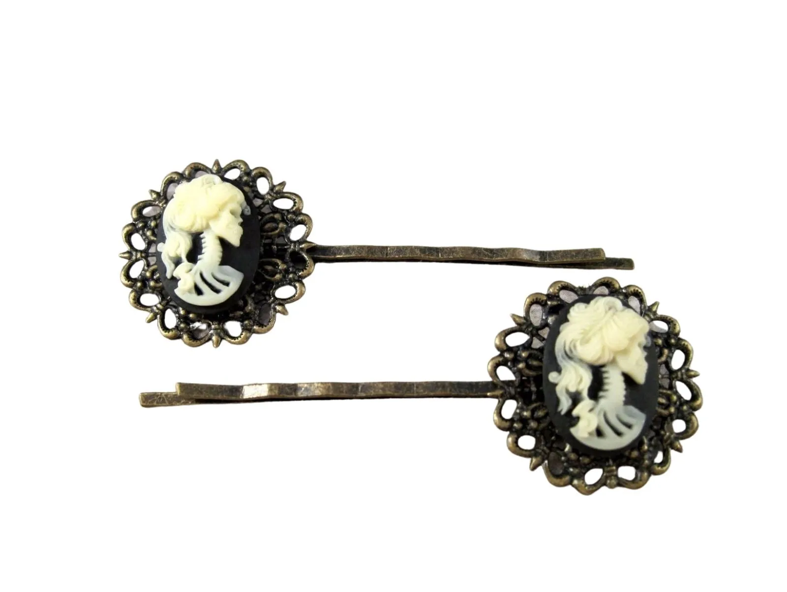 Handmade Lolita Day Of The Dead Hair Bobby Pins