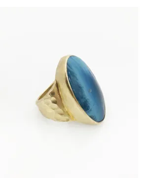 Heather Benjamin | Blue Antique Swedish Glass Ring