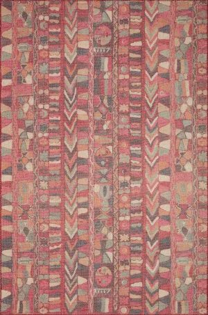 Malik Rug in Fuchsia & Multi