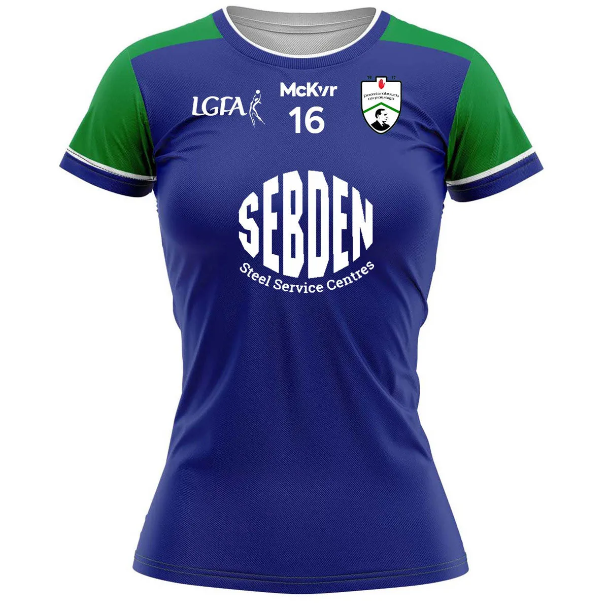 Mc Keever Fintona Pearses LGFA Numbered Goalkeeper Jersey - Womens - Blue