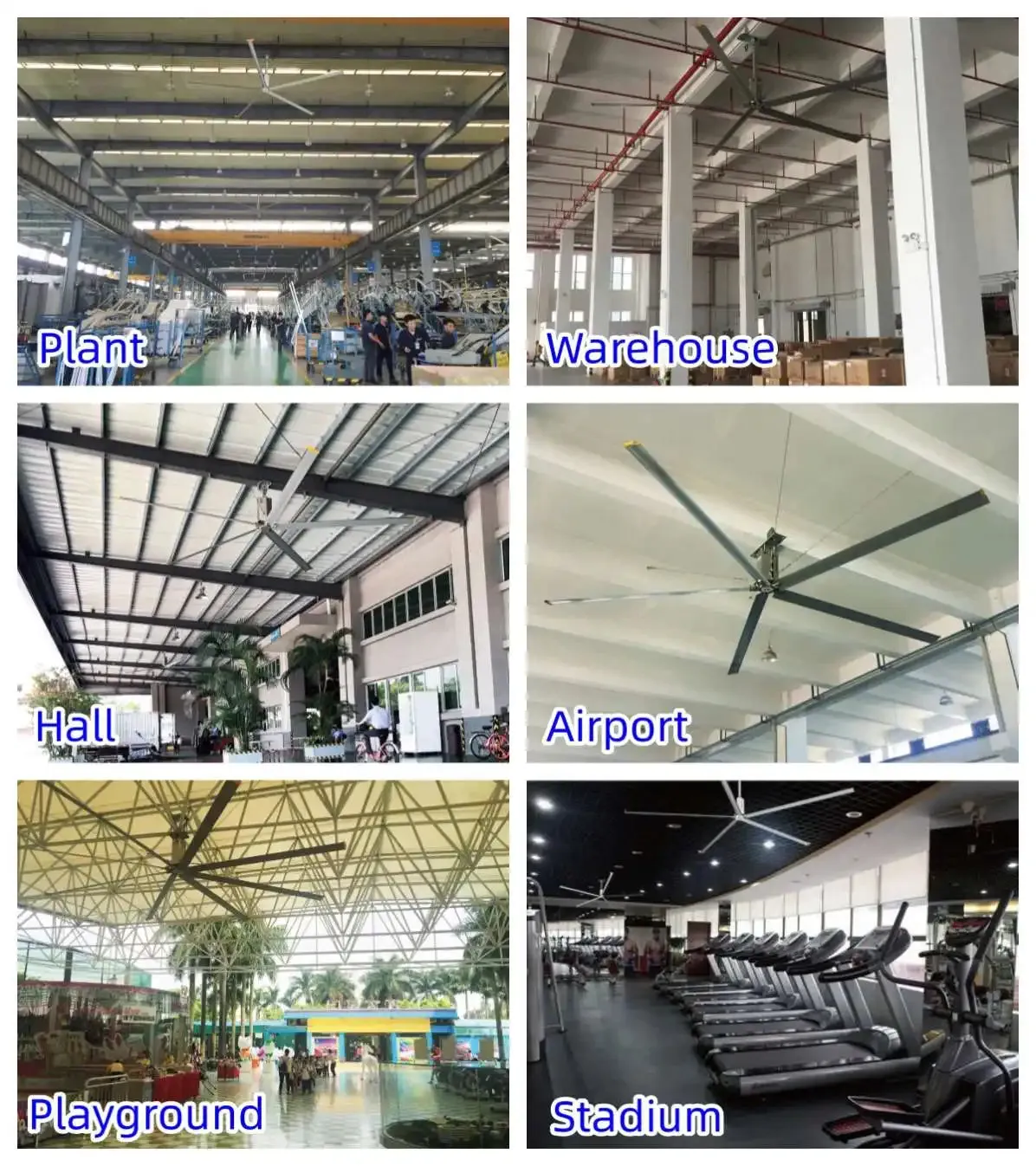 Mpfans New Design Ceiling Big Large Commerical 11Ft 3.3M Hvls Fan