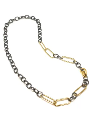 Nathan & Moe Two Tone Chain with Double Clasps