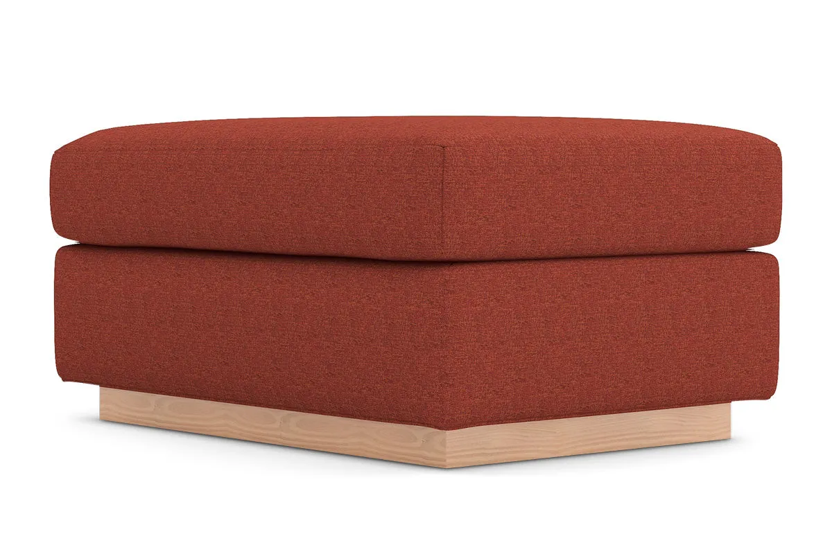 Nora Ottoman :: Leg Finish: Natural / Size: 25x35