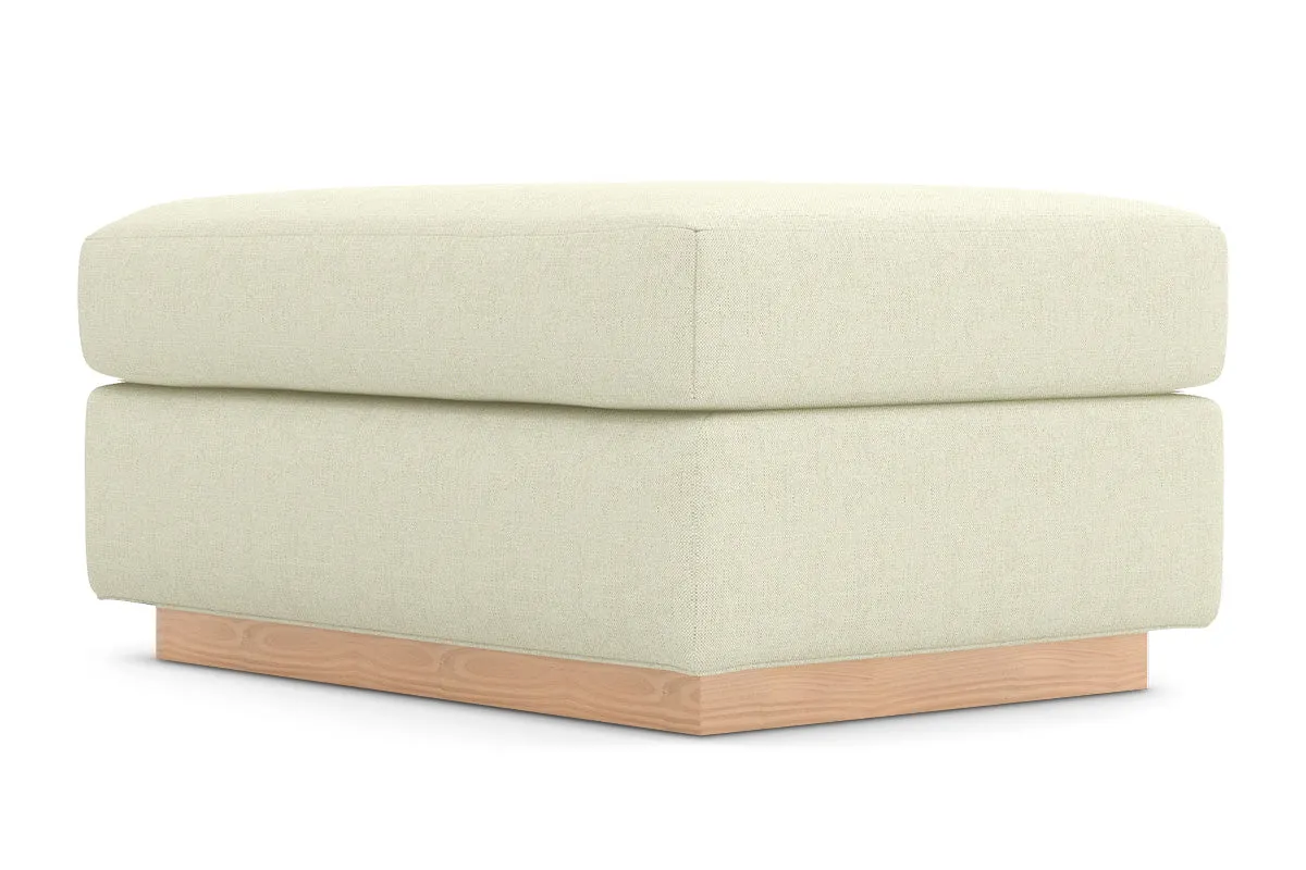 Nora Ottoman :: Leg Finish: Natural / Size: 25x35