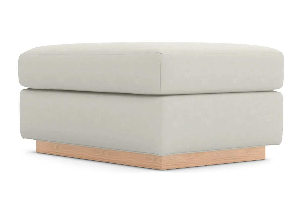 Nora Ottoman :: Leg Finish: Natural / Size: 25x35