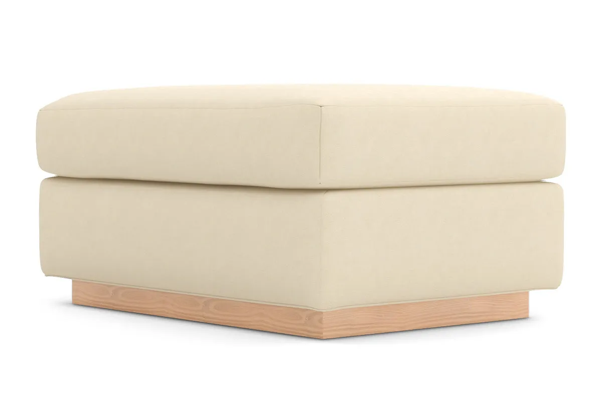 Nora Ottoman :: Leg Finish: Natural / Size: 25x35